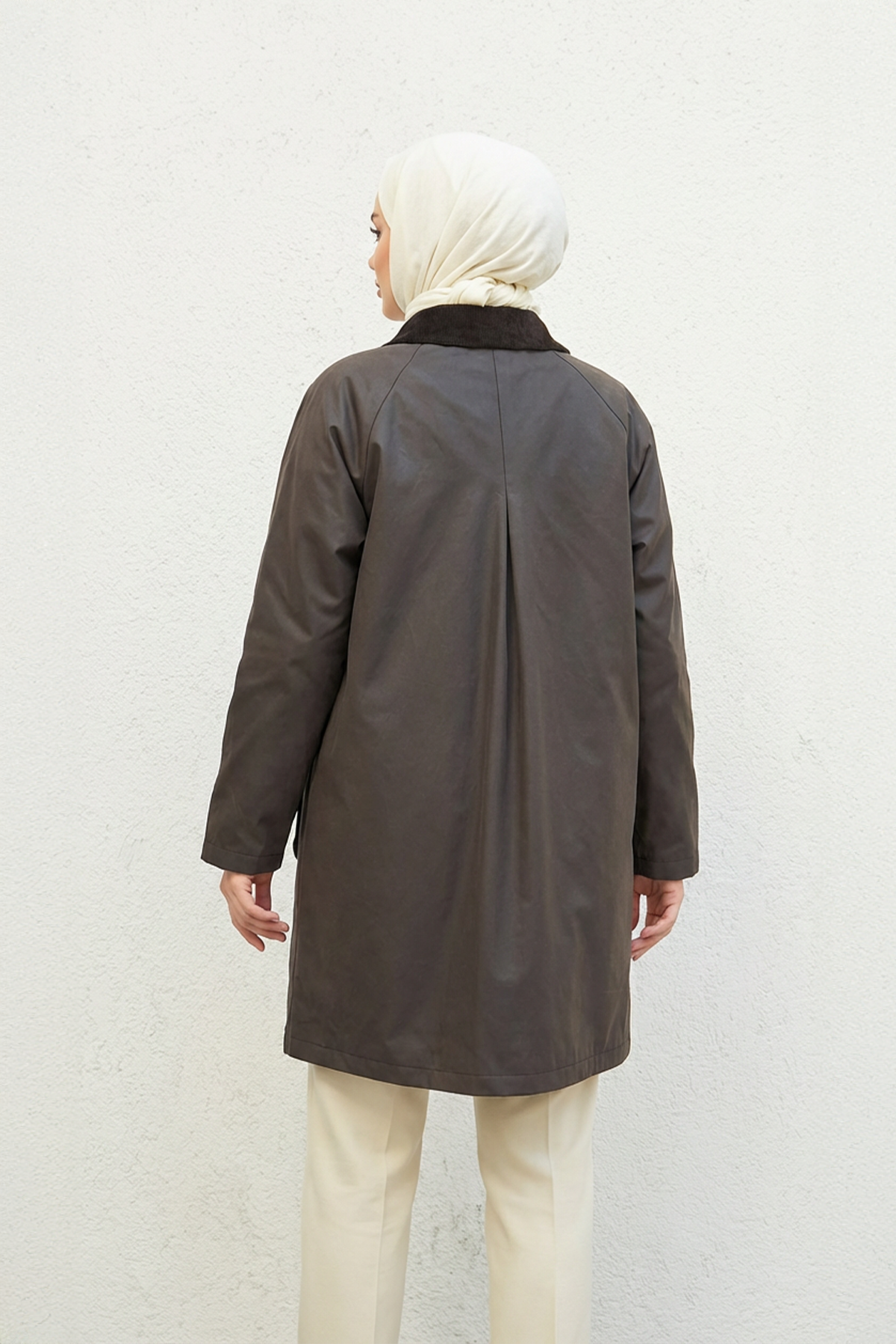 Barbour Kadife Detay Parka Kahve