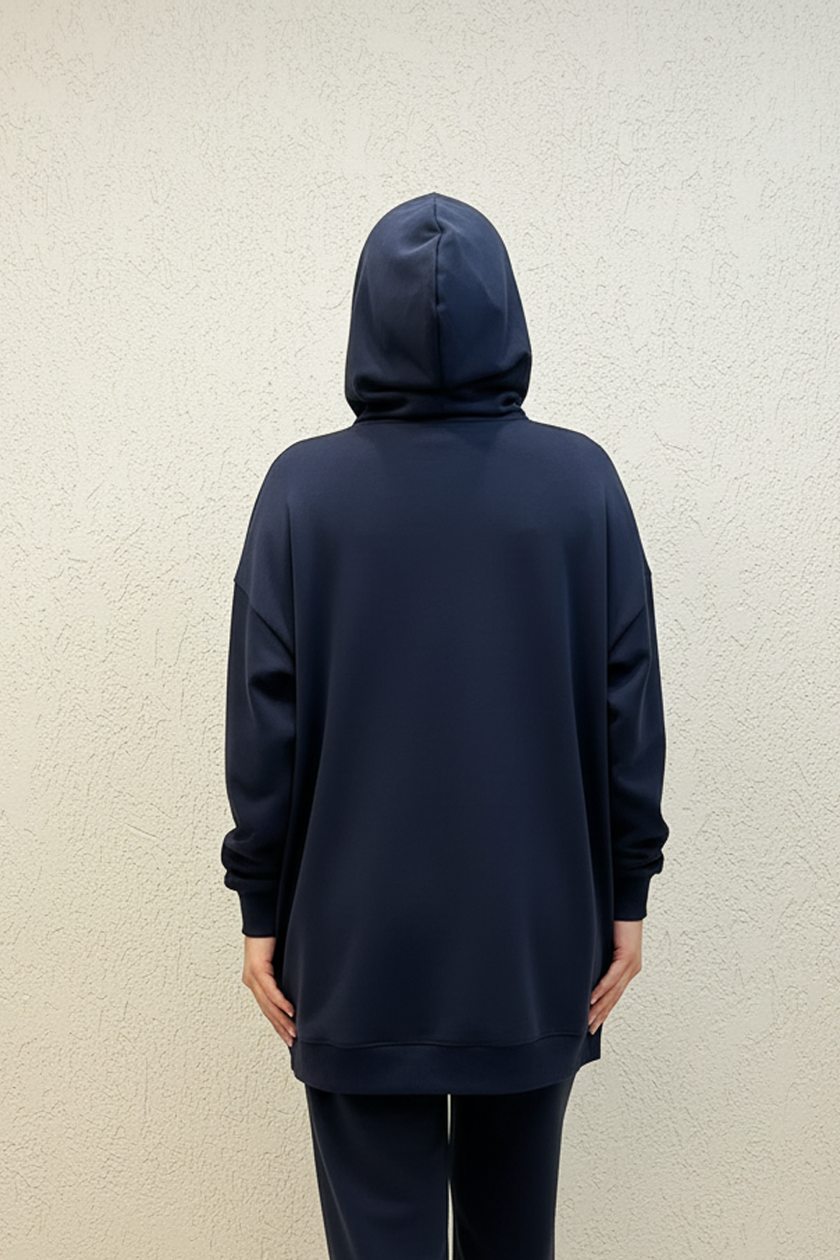 Fermuarlı Oysho Kumaş Spor Takım Lacivert