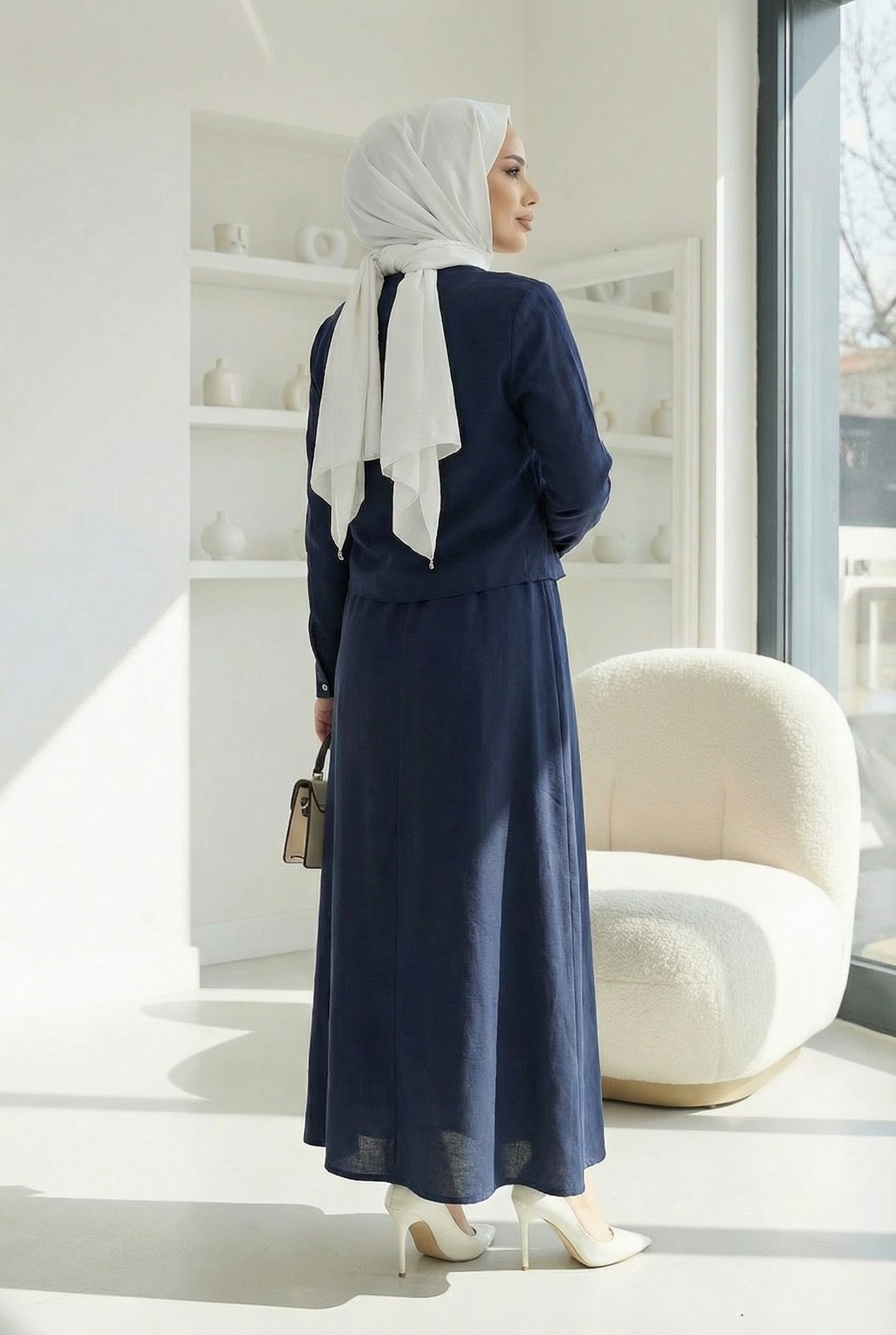 Ceket Elbise Takım Lacivert