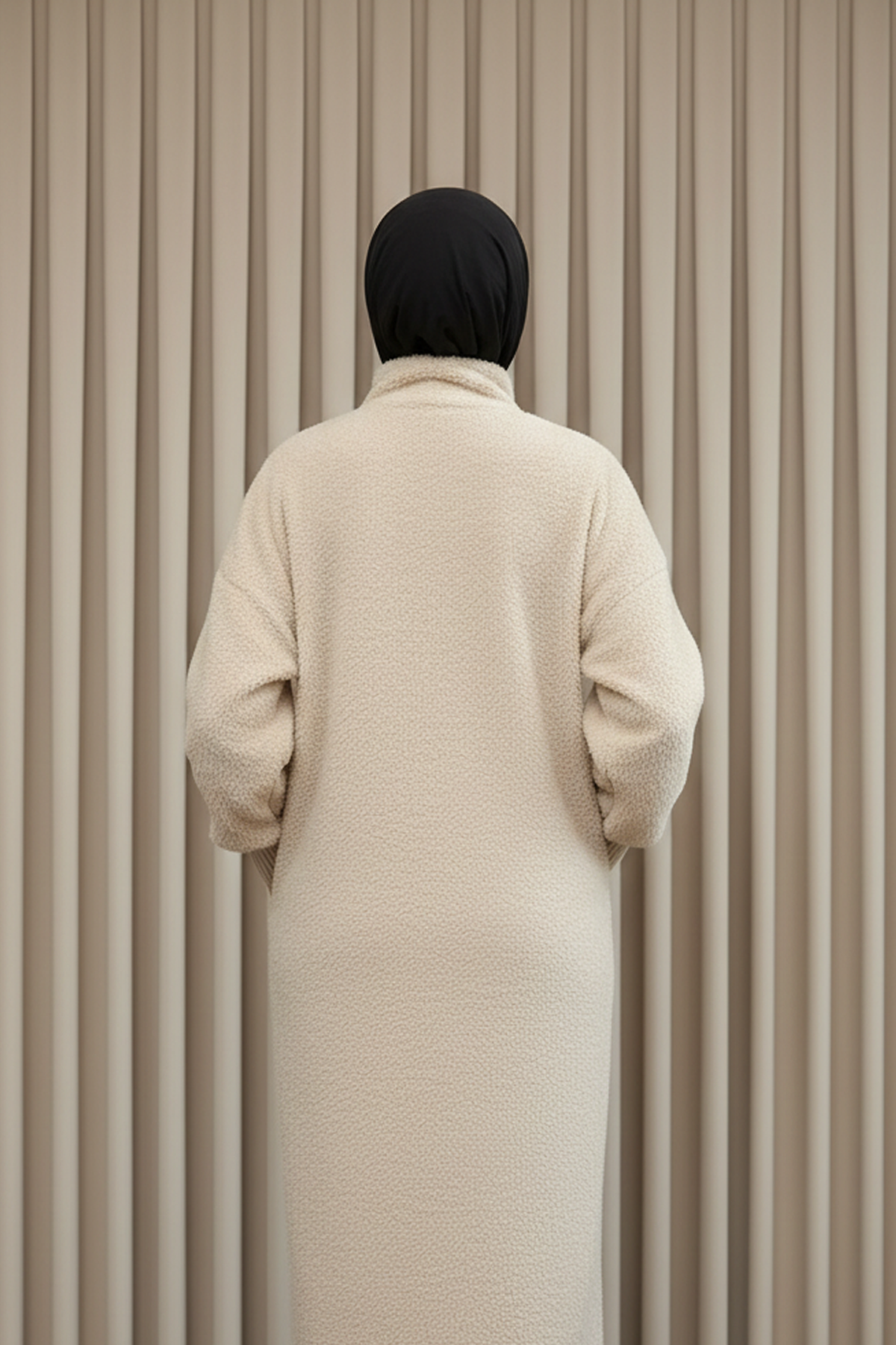 Özel Tasarım Gold Düğmeli Kaban Vizon