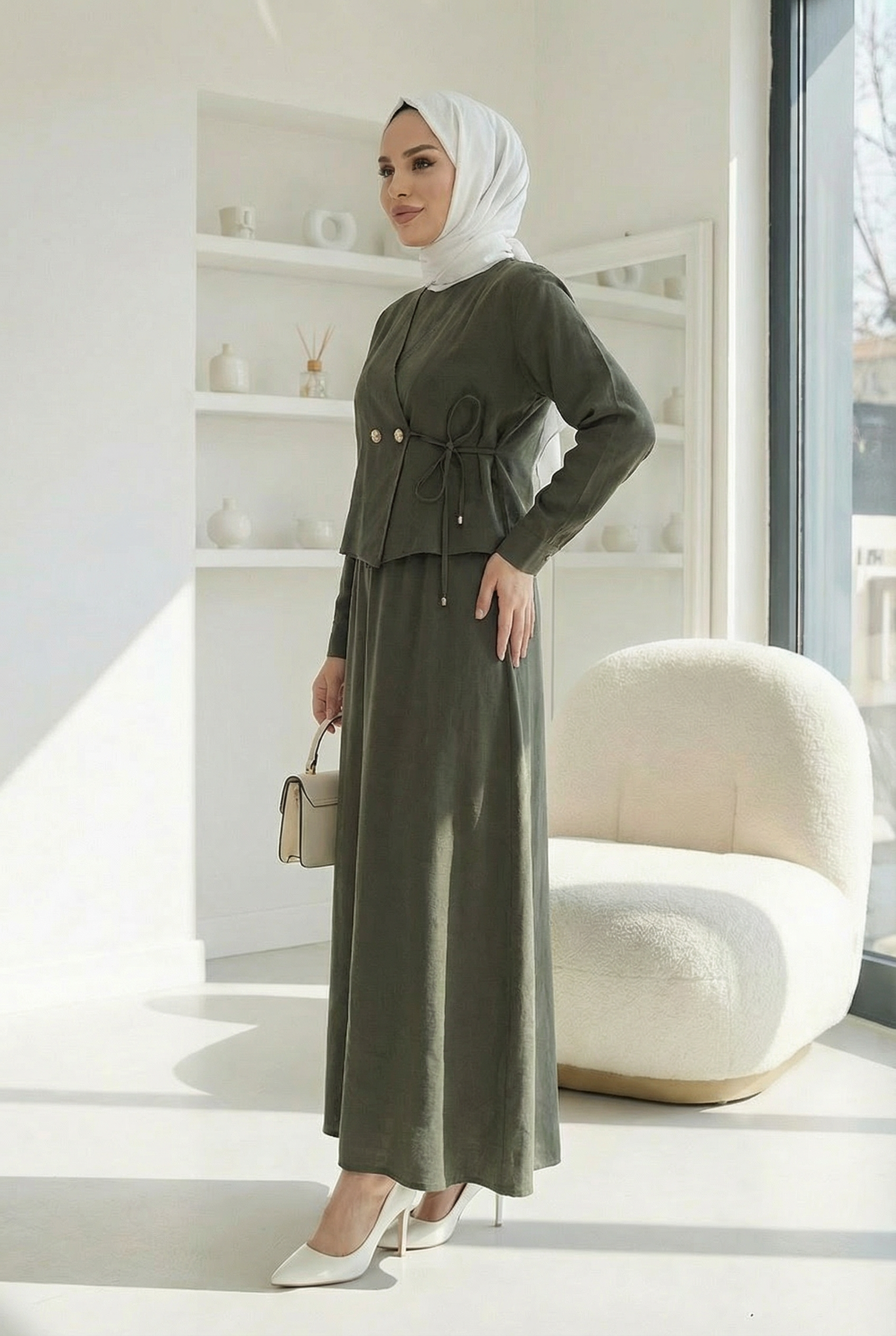 Ceket Elbise Takım Haki
